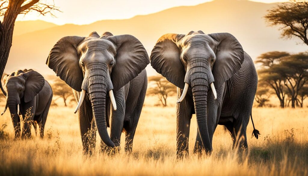 African savannah elephants