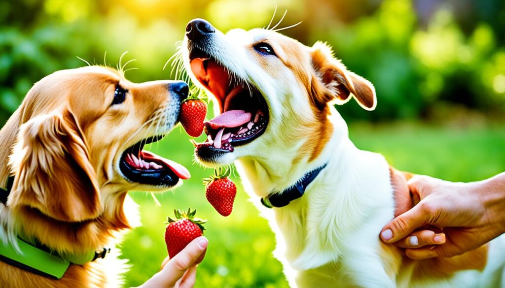 Introducing Strawberries to Dogs