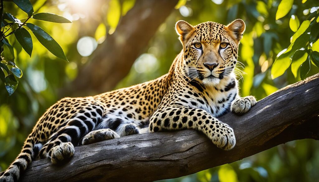 Leopard in its natural habitat