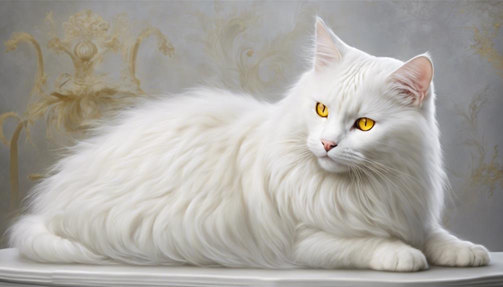 beautiful white feline companion