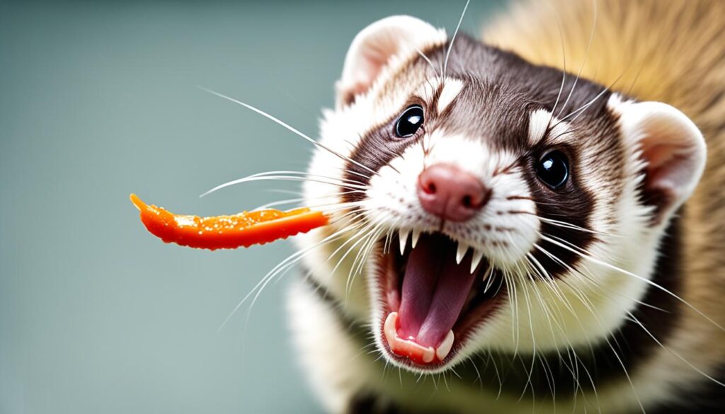 biting in adult ferrets
