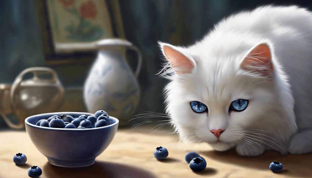 blueberries for curious cats