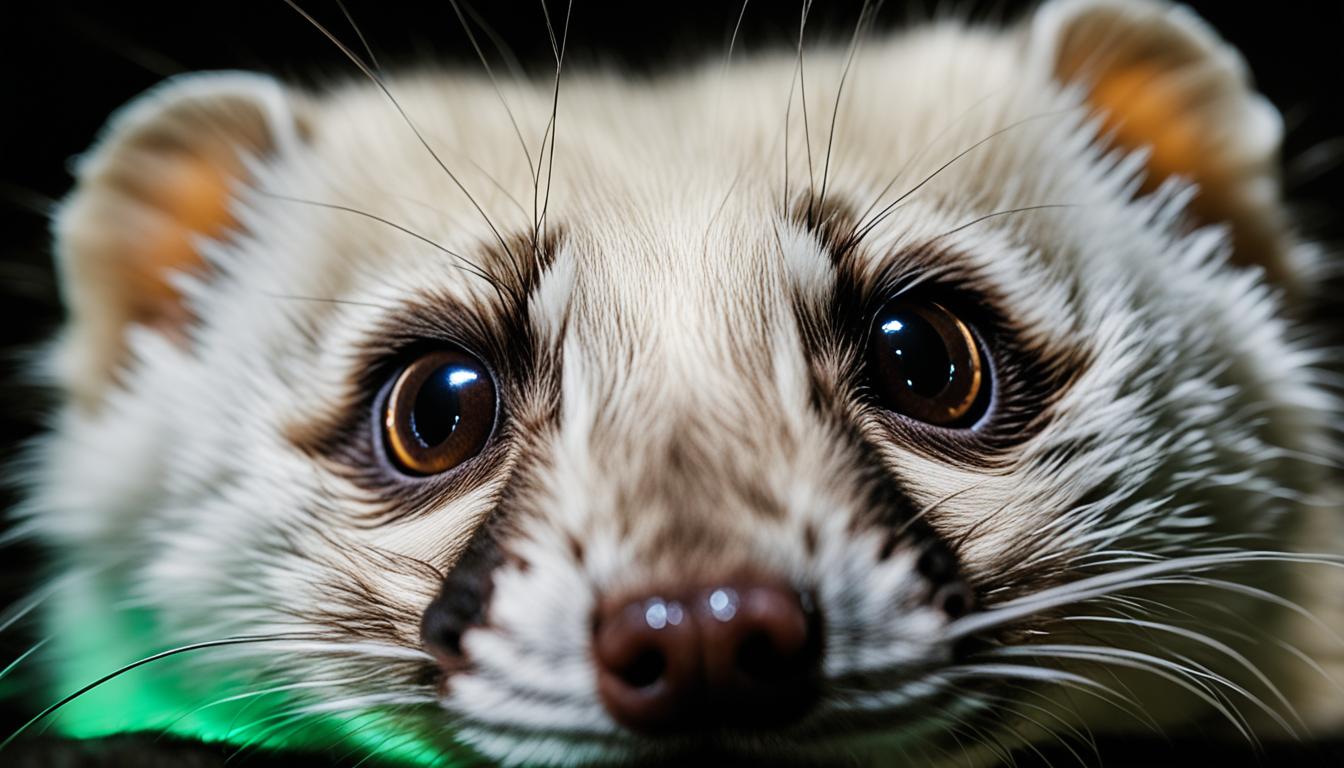 can ferrets see in the dark