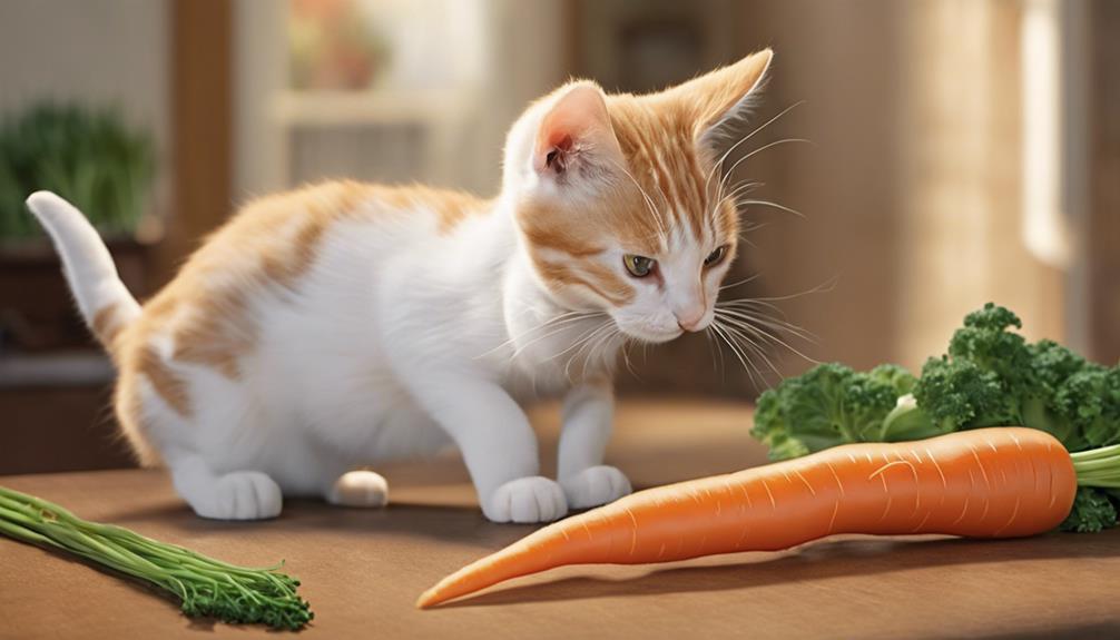 carrots aid feline digestion