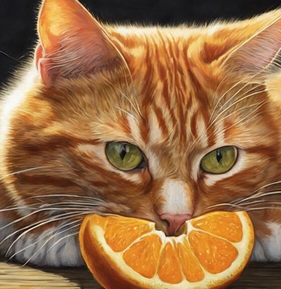 cats and citrus fruits