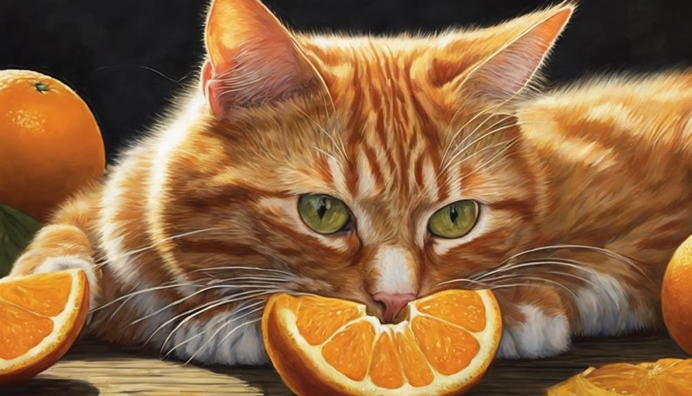 cats and citrus fruits