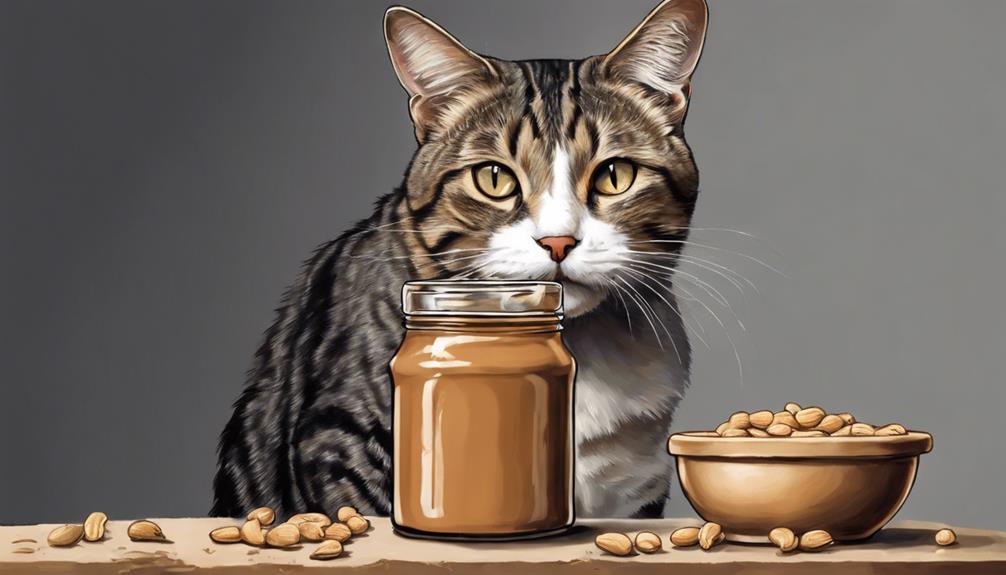 cats and peanut butter