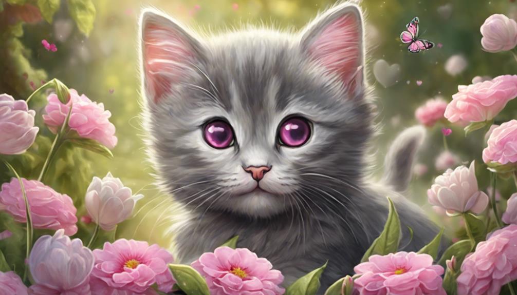 charming kitten with innocence
