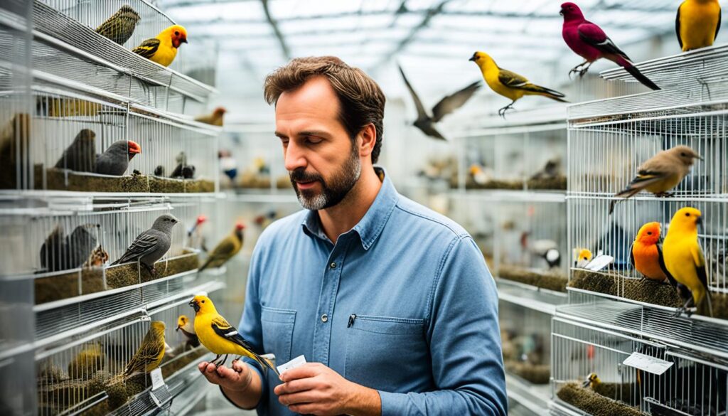 choosing a bird breeder