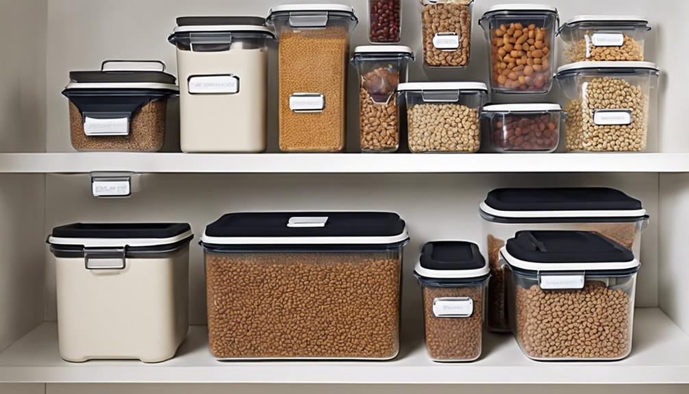 choosing dog food container