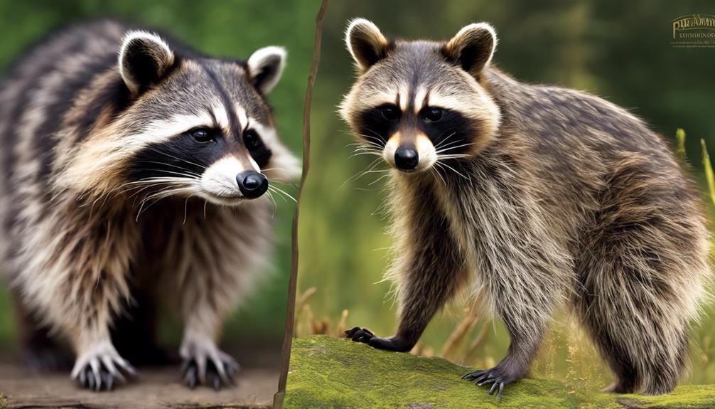 comparing raccoons and bears