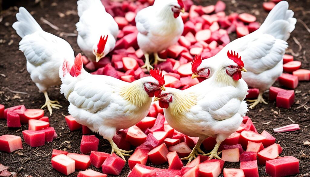 consequences of chickens eating rhubarb