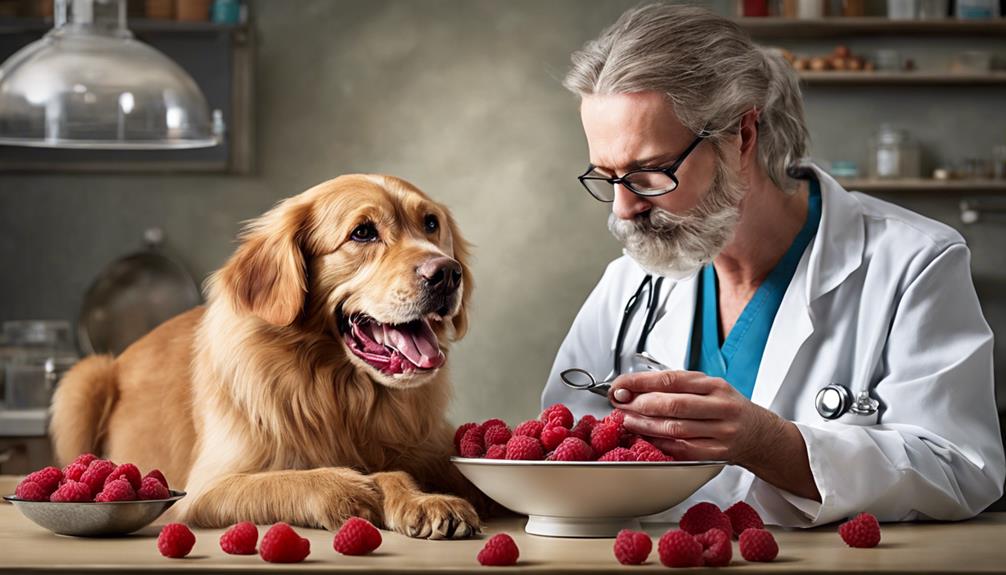 consulting a vet for raspberry feeding