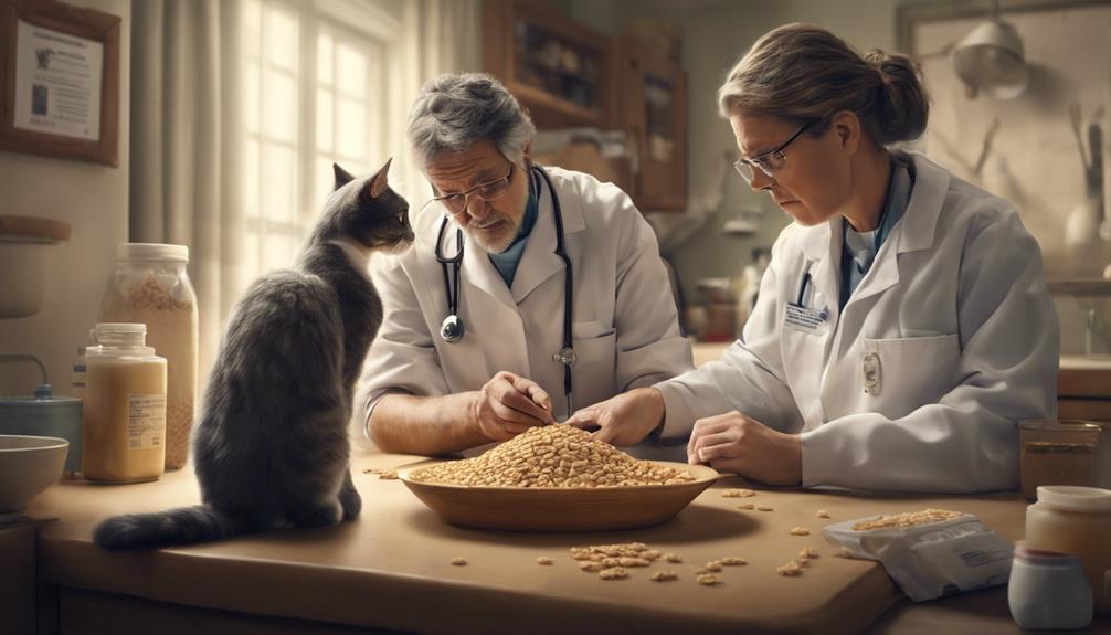 consulting vet on feline diet