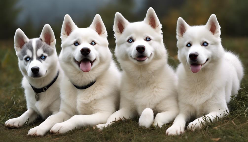 creative white husky names