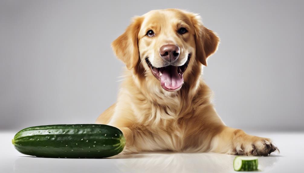 cucumbers promote dog health