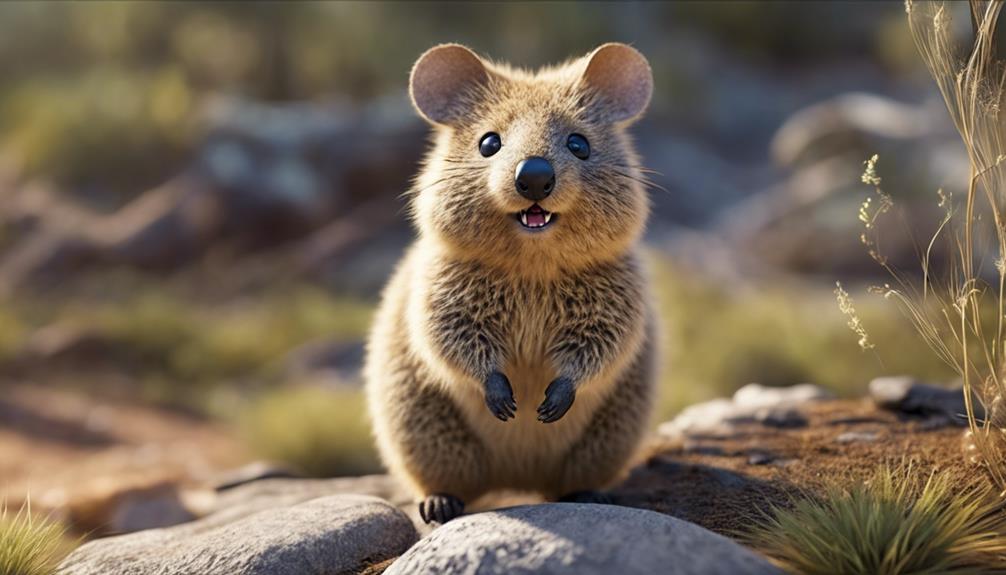 cute smiling australian marsupial