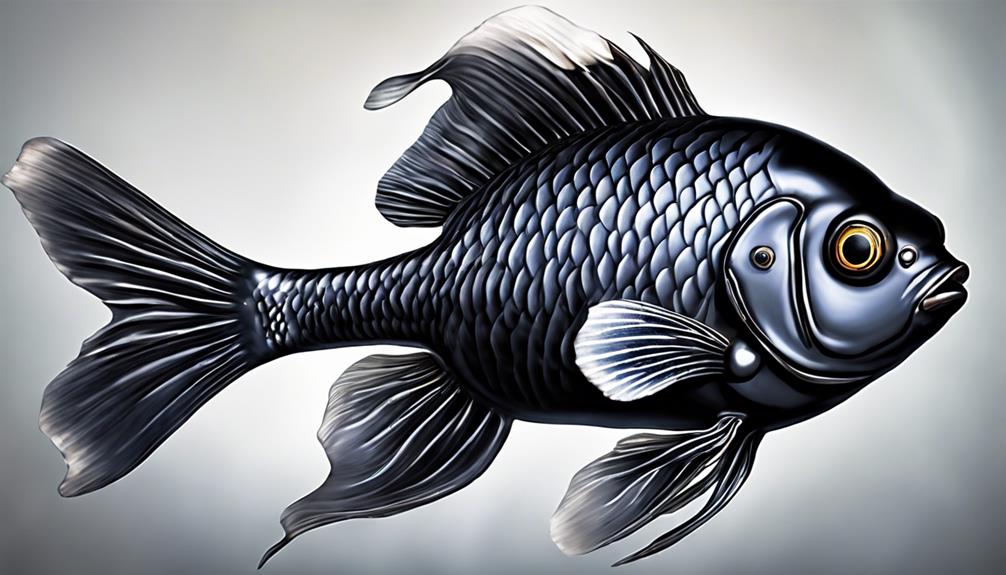 distinctive features of black moor goldfish