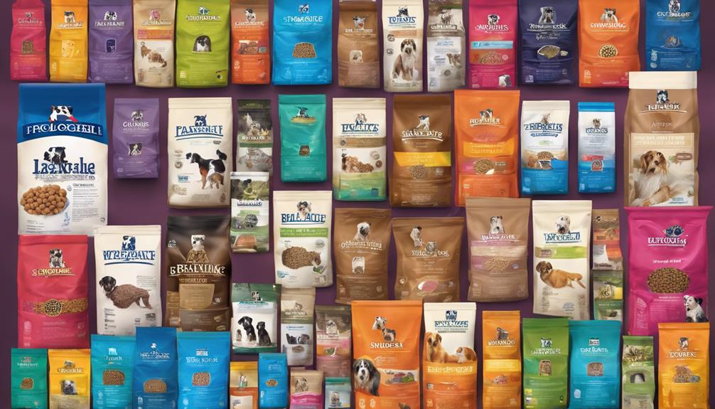 dog food kibble selection