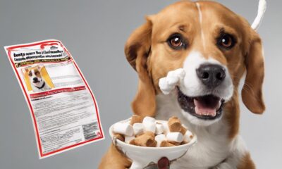 dog safety with marshmallows