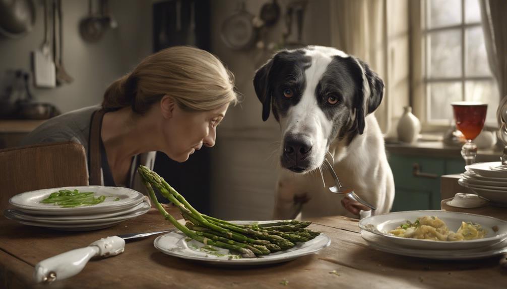 dogs and asparagus diet