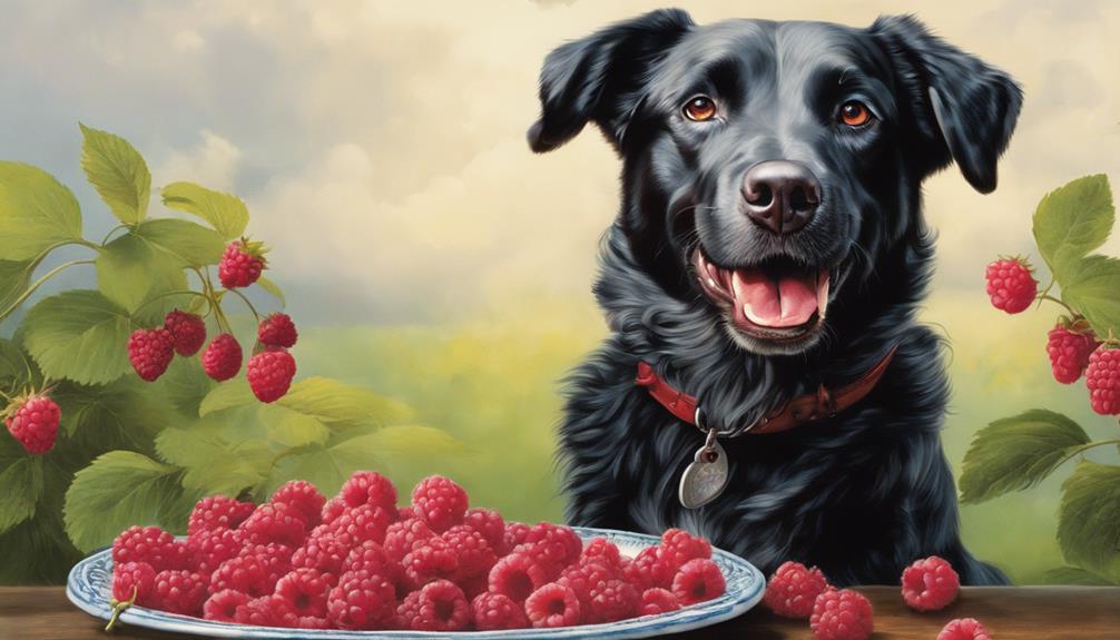 dogs and raspberries safety
