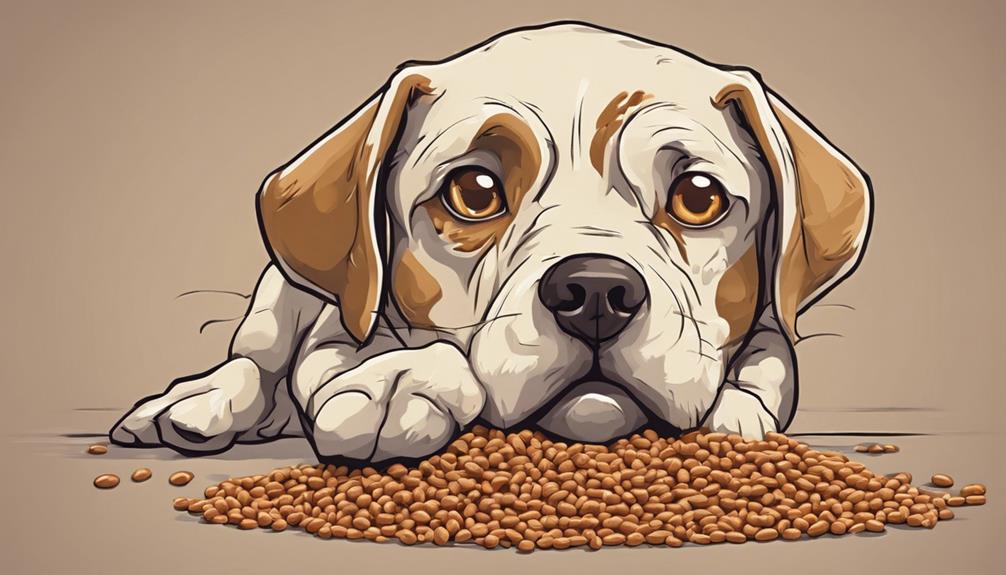 dogs eating cat food