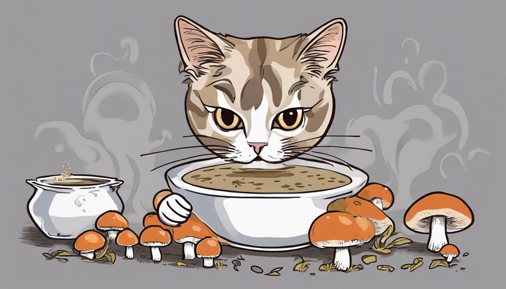 feeding mushrooms to cats