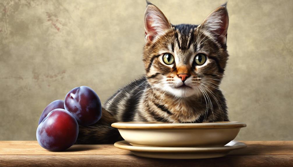 feeding plums to cats