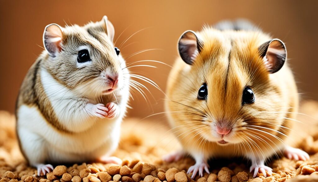 gerbil and hamster