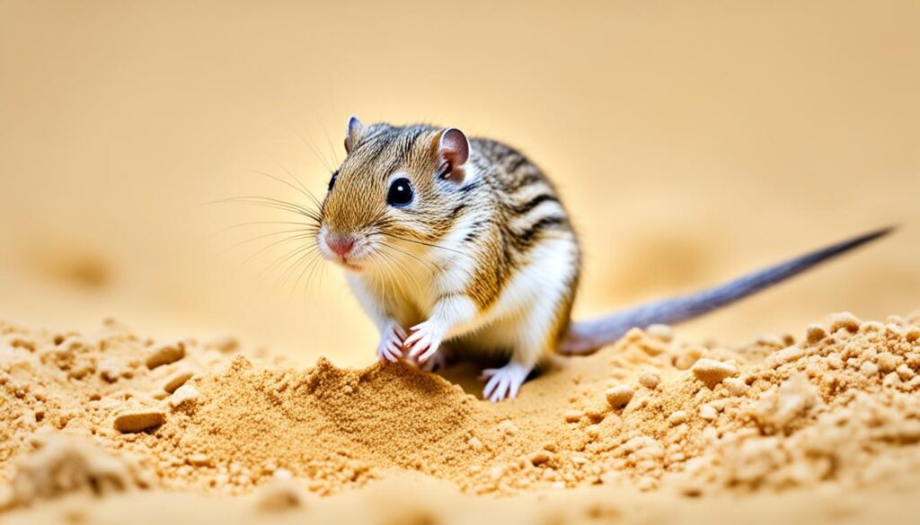 gerbil burrowing gerbil burrowing