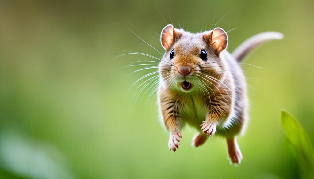 gerbil jumping