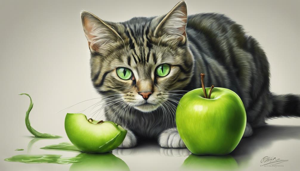 green apples harmful to cats
