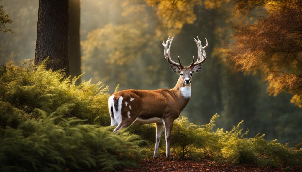 half-white deer