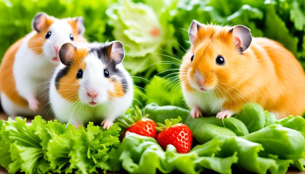 hamsters eat fruits and vegetables