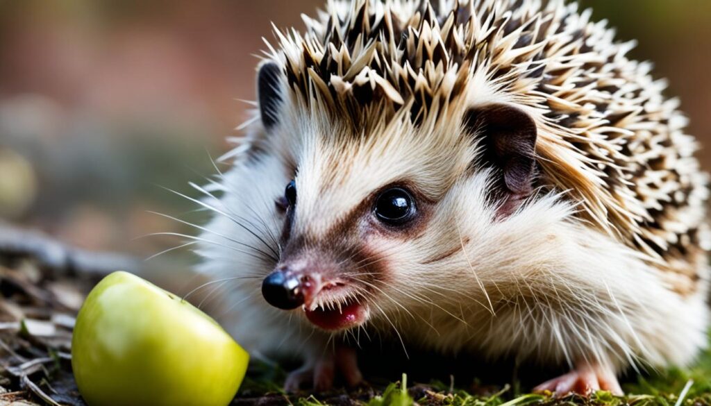 hedgehog biting