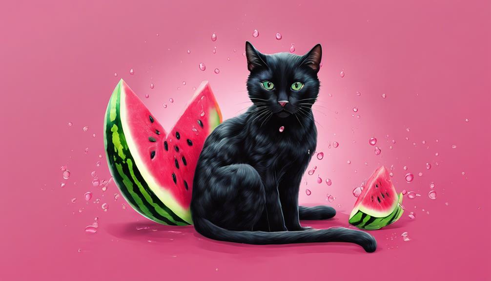 hydrating cats with melon