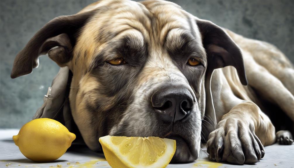 lemon toxicity in canines
