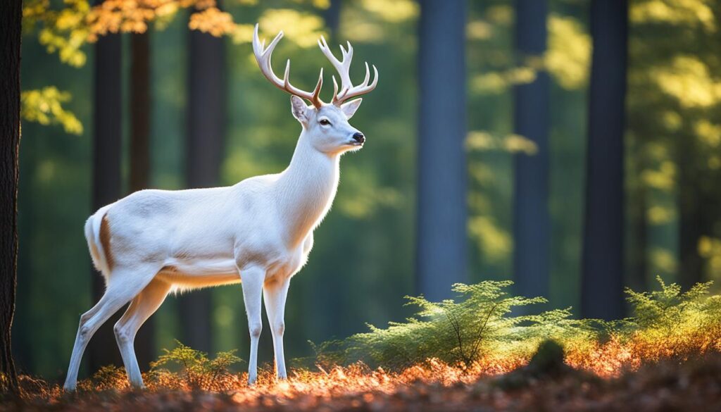 leucistic deer