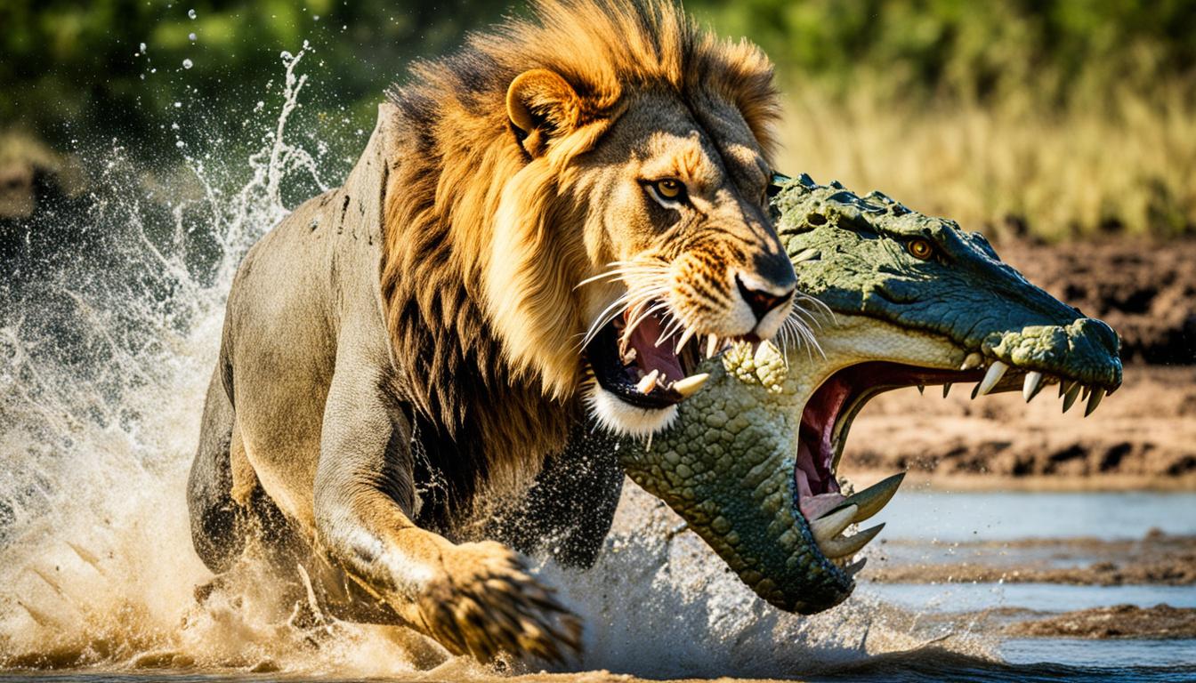 Lion Vs Crocodile Epic Battle Of The Beasts