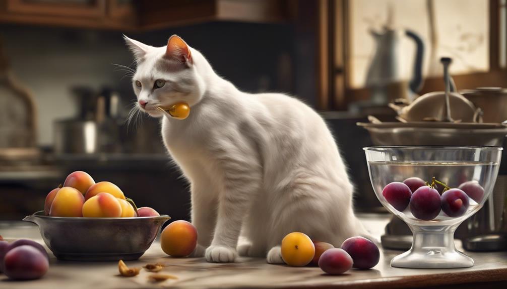 monitoring plum intake in cats