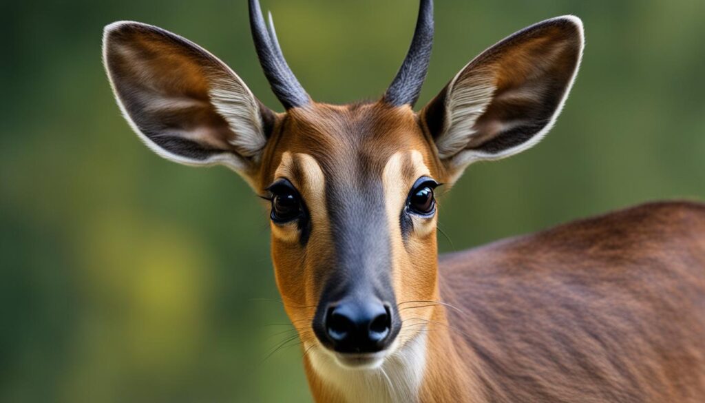 muntjac deer facial features
