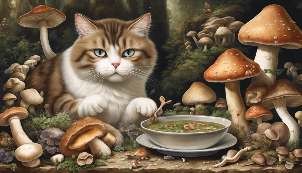 mushrooms for a cat