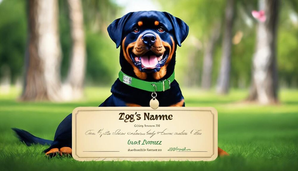 naming your rottweiler puppy