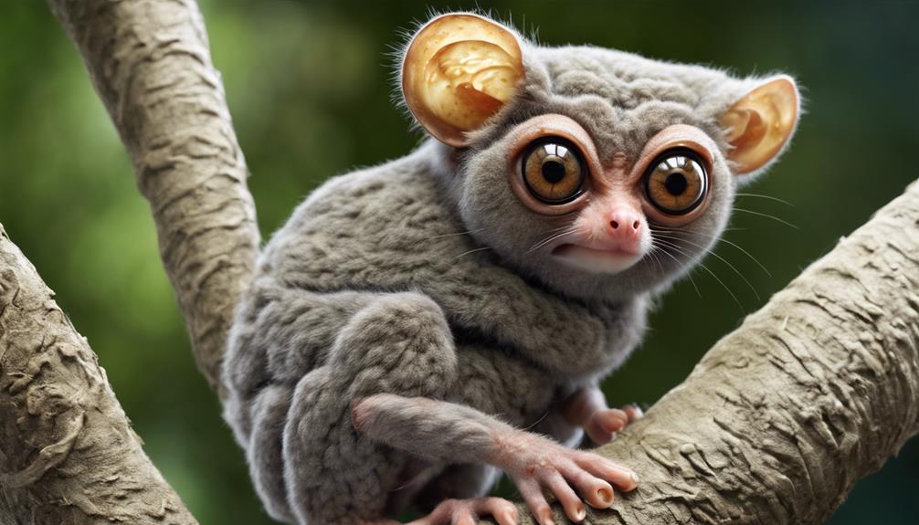 nocturnal primate with big eyes