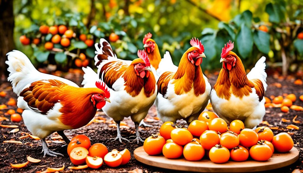 nutritional benefits of persimmons for chickens