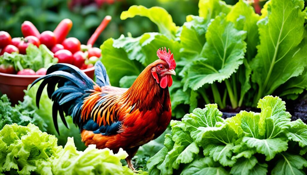 nutritional value of rhubarb for chickens