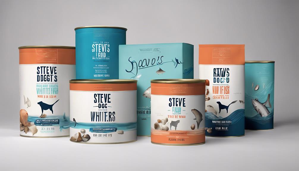 ocean themed pet food variety