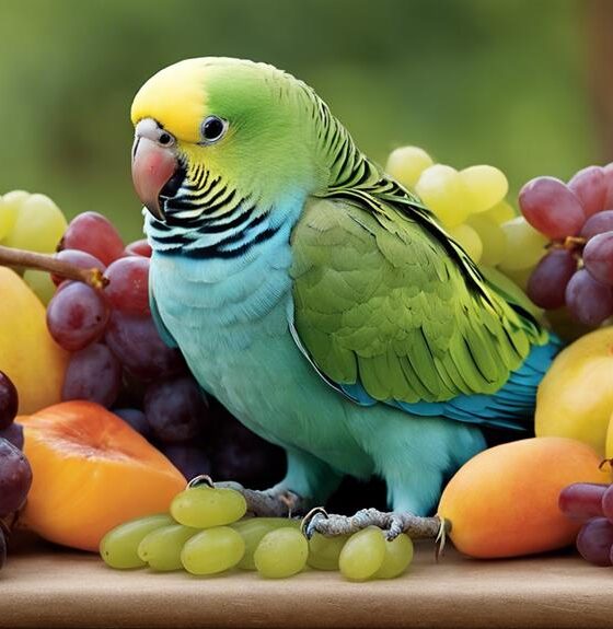 parakeets eating grapes safely