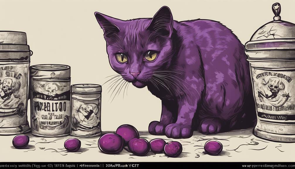 plum consumption in felines
